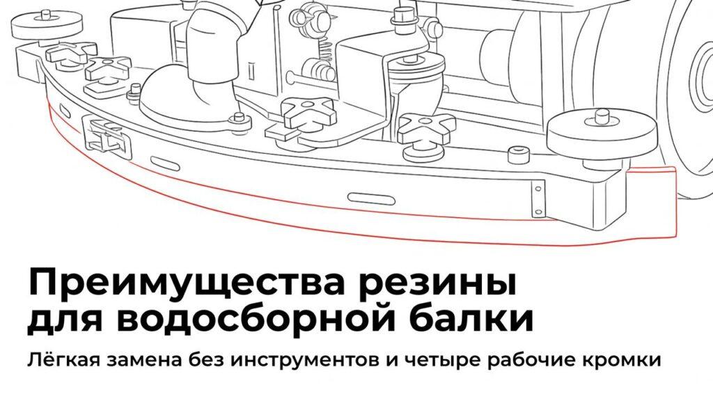 Резина для водосборной балки